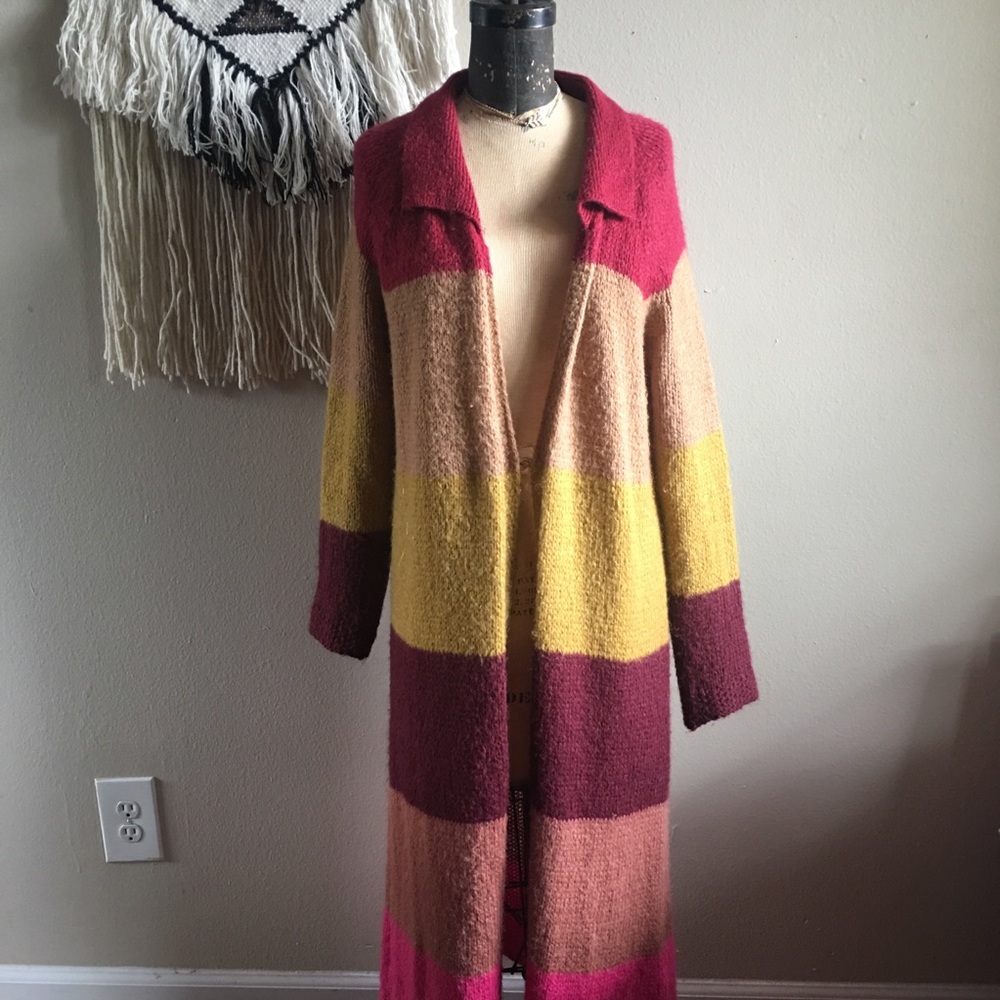 Free People Color-block Over Rainbow Duster